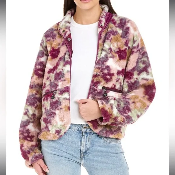 JOHNNY WAS Calme Printed Fleece Jacket - Picture 1 of 13